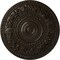 Ekena Millwork Rose Ceiling Medallion (Fits Canopies up to 13 1/2"), Hand-Painted Stone Hearth, 33 7/8"OD x 2 3/8"P CM33ROSHF - alternate 1